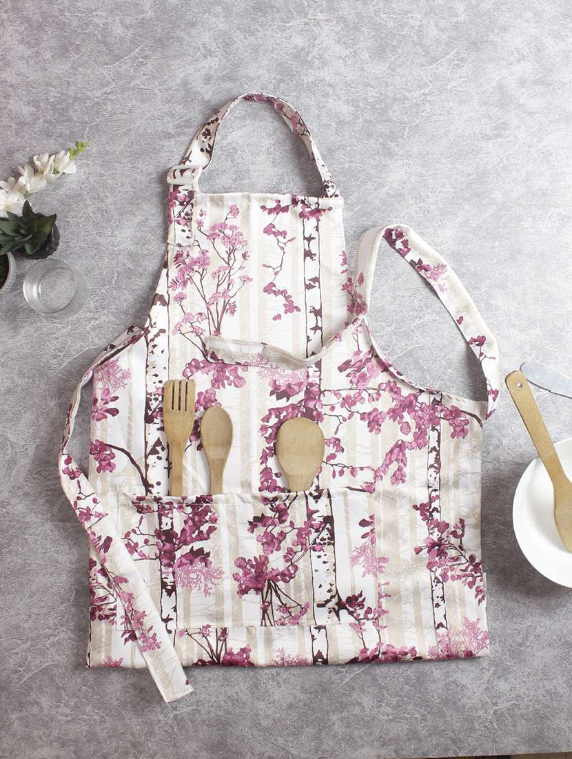 maroon print 1 apron - 17734483 - Zoom Image - 0