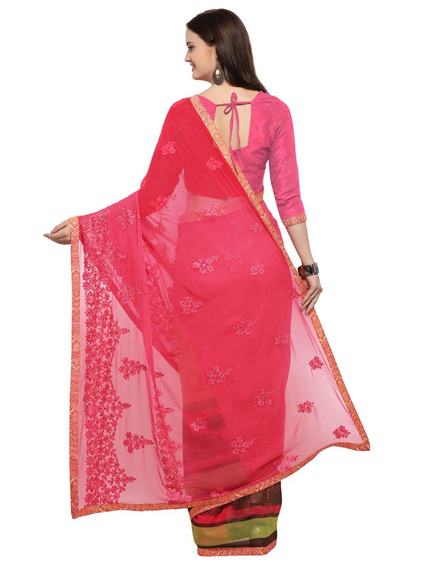 tonal embroidered saree with blouse - 17734626 - Standard Image - 1
