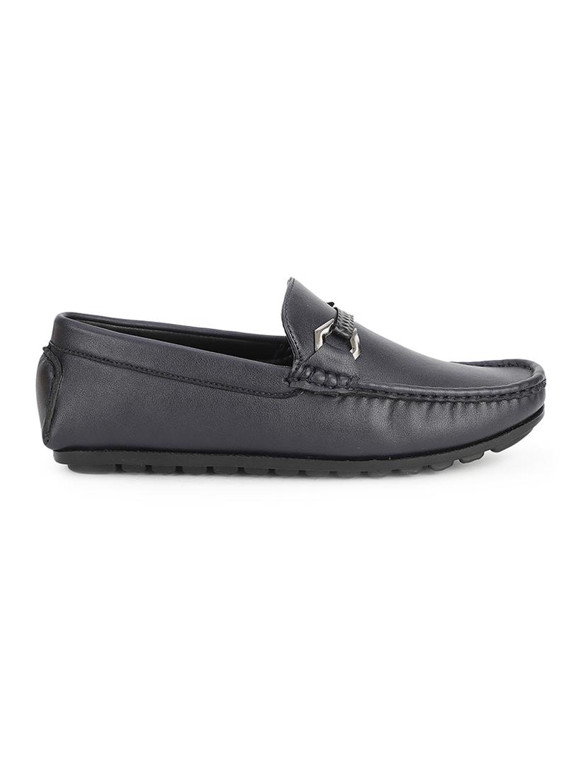 navy pu slip on loafers - 17734801 -  Standard Image - 1