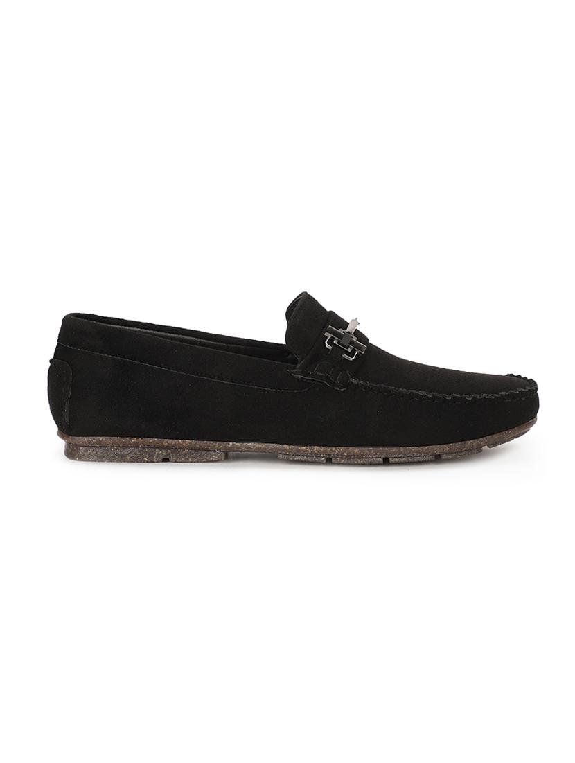 black suede slip on loafers - 17734803 -  Standard Image - 1