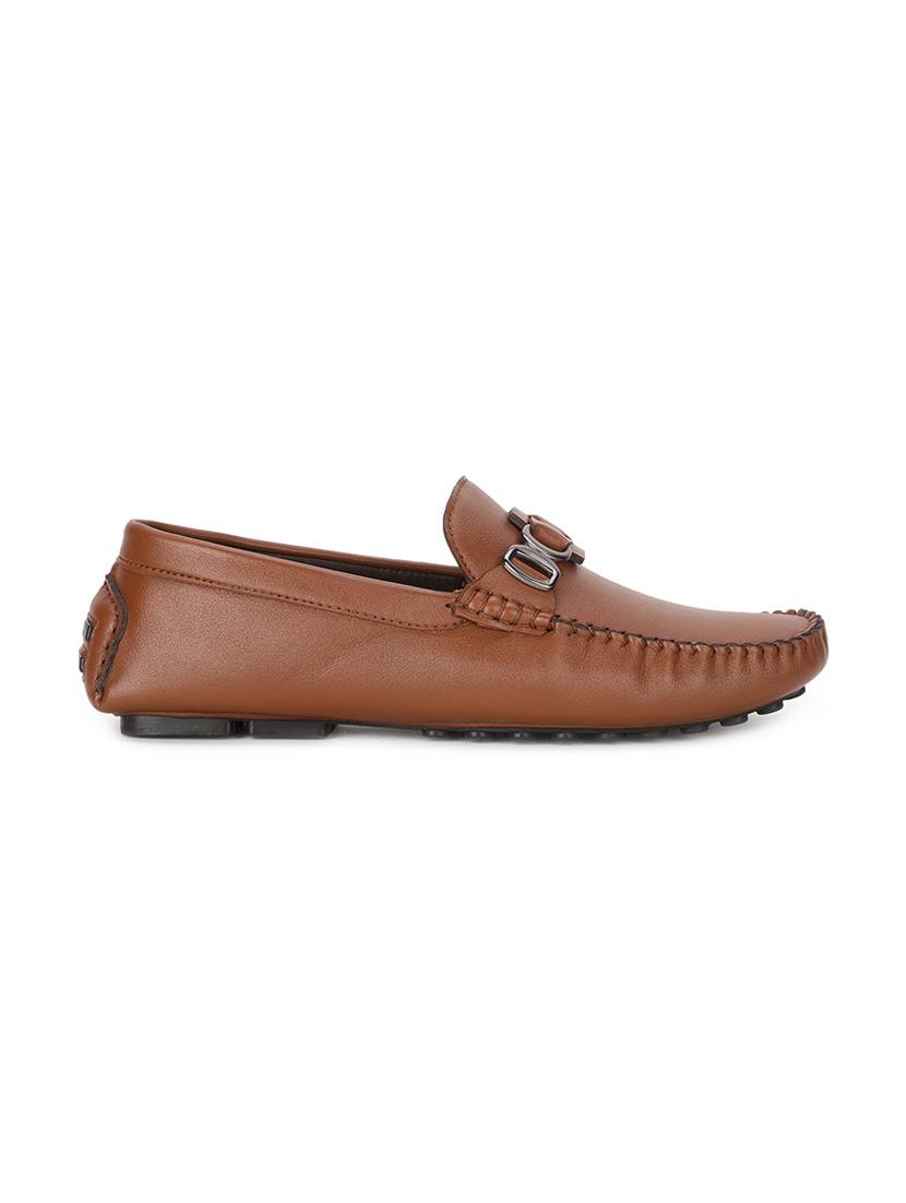 tan pu slip on loafers - 17734827 - Standard Image - 1
