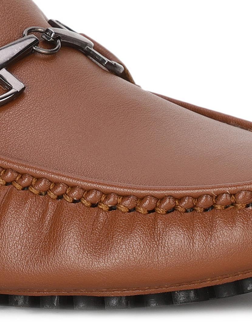 tan pu slip on loafers - 17734845 - Standard Image - 4