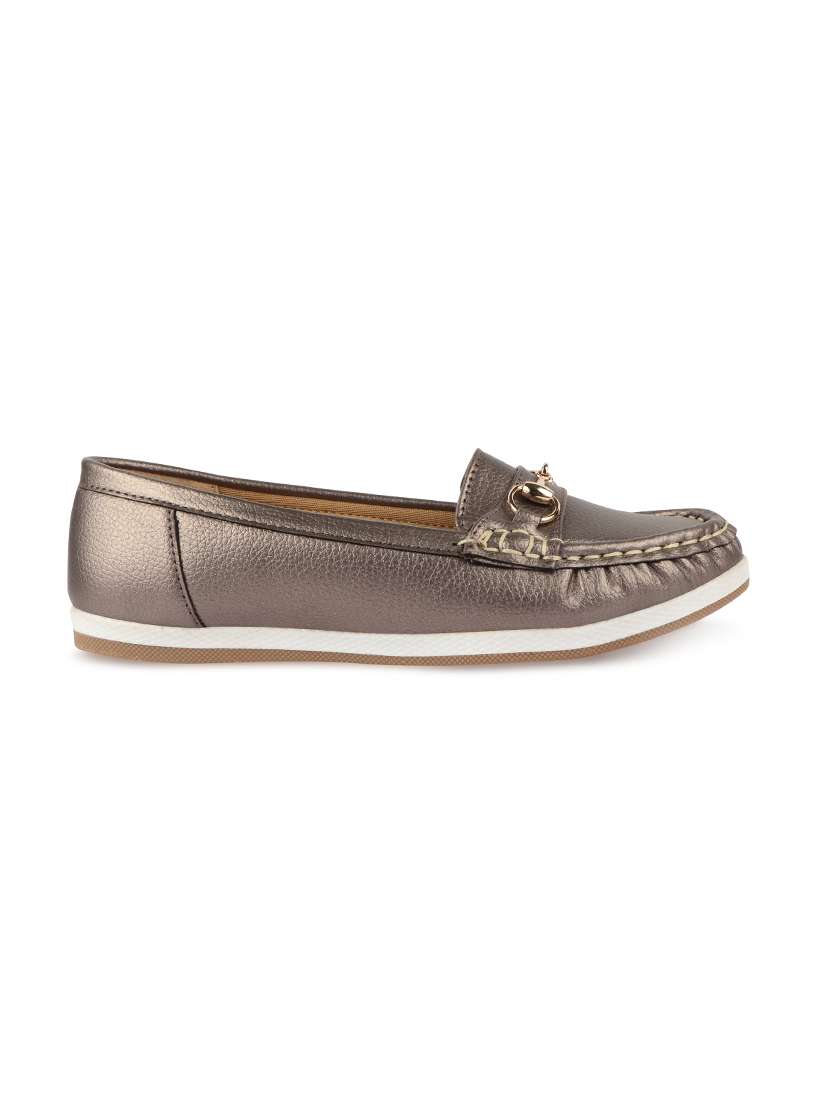 metallic slip on loafers - 17735097 -  Standard Image - 1