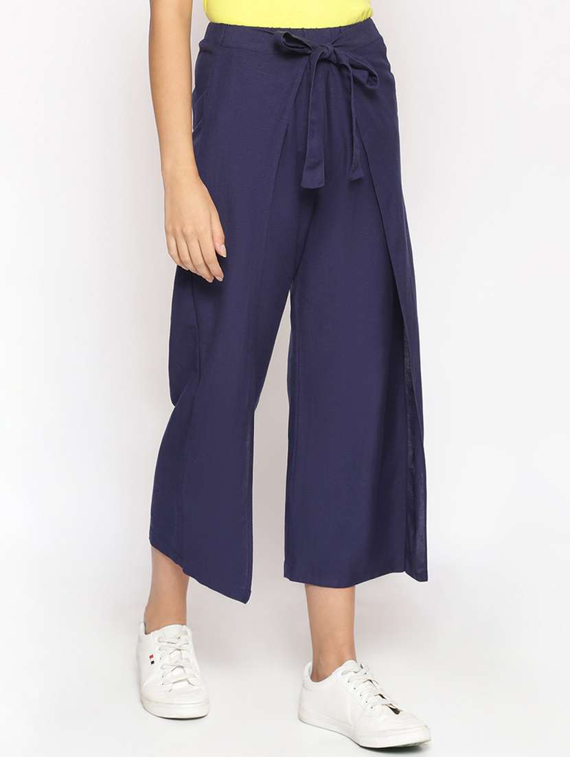 dark blue cotton trousers - 17735896 -  Standard Image - 1