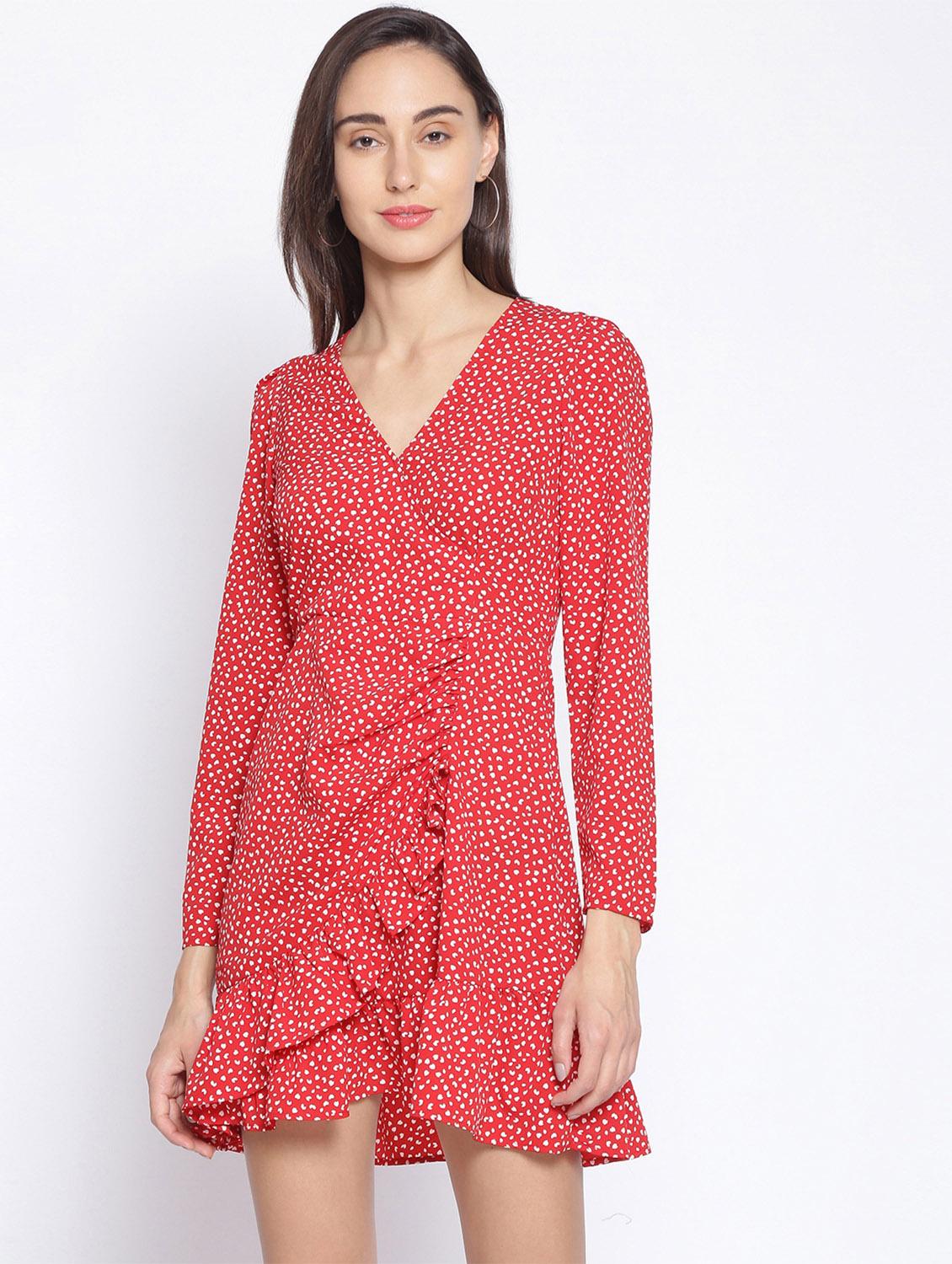 women's ruffle abstract dress - 17735922 - Zoom Image - 0