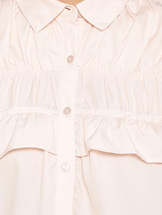 pink solid regular shirt - 17735941 - Standard Image - 4