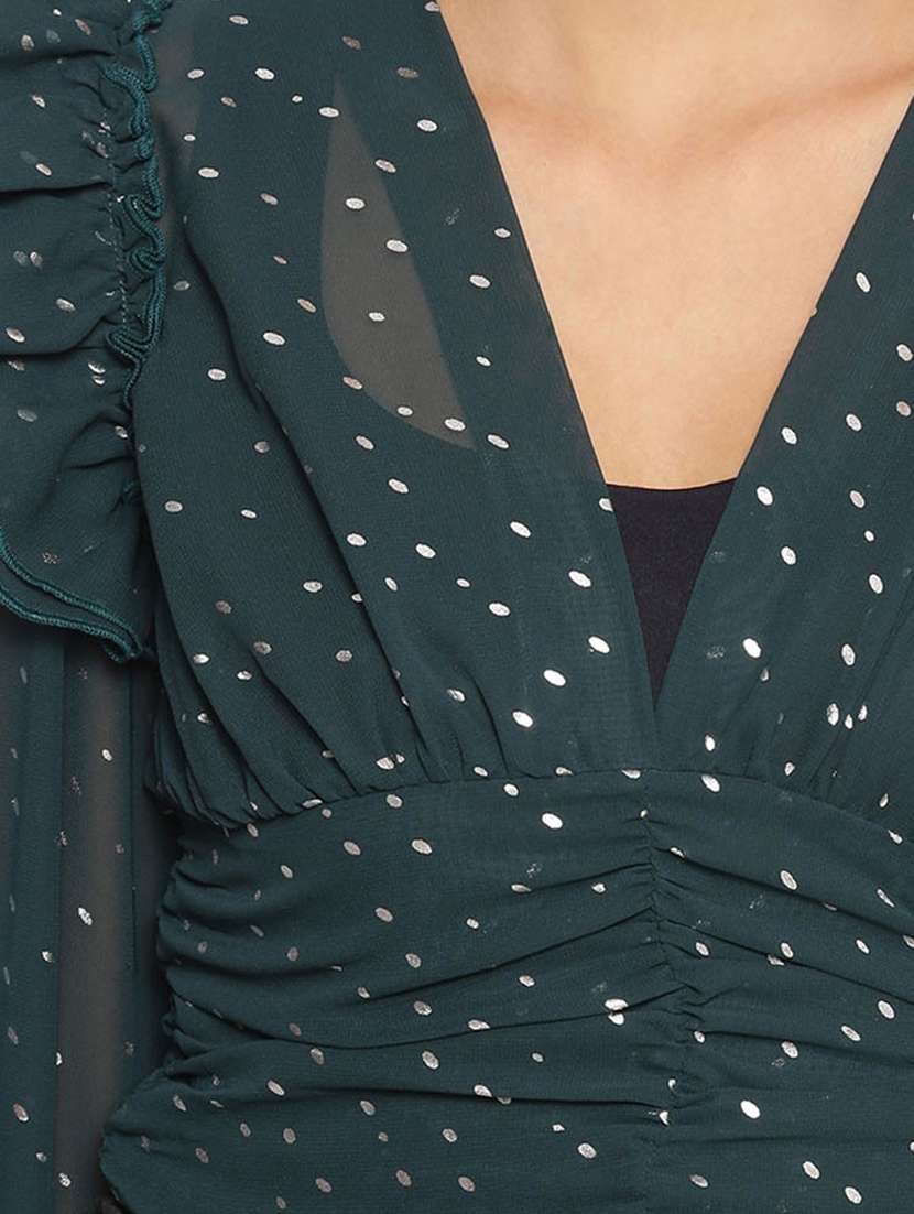 women's straight v neck top - 17735956 -  Standard Image - 4