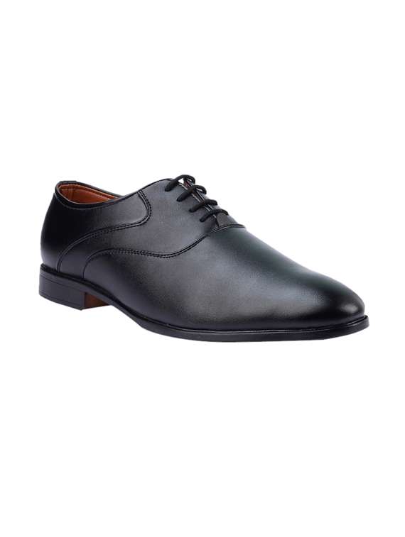black patent leather laceup derbies