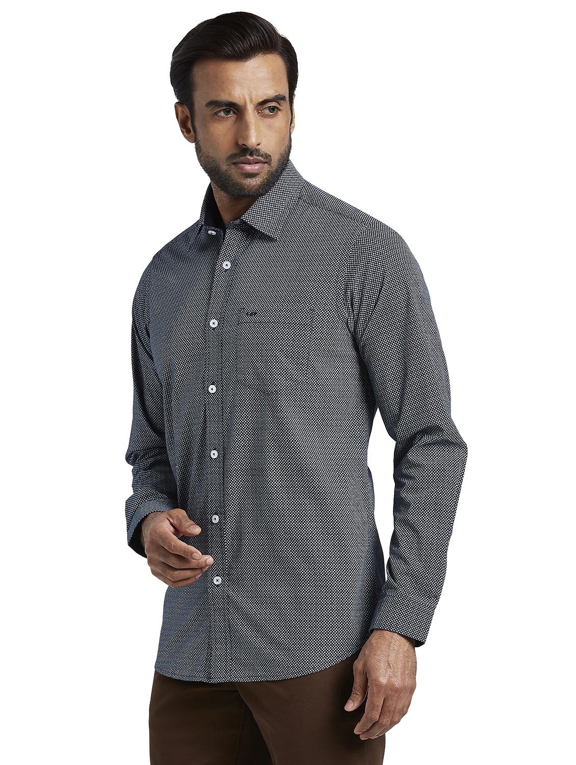 blue printed casual shirt - 17738001 -  Standard Image - 1