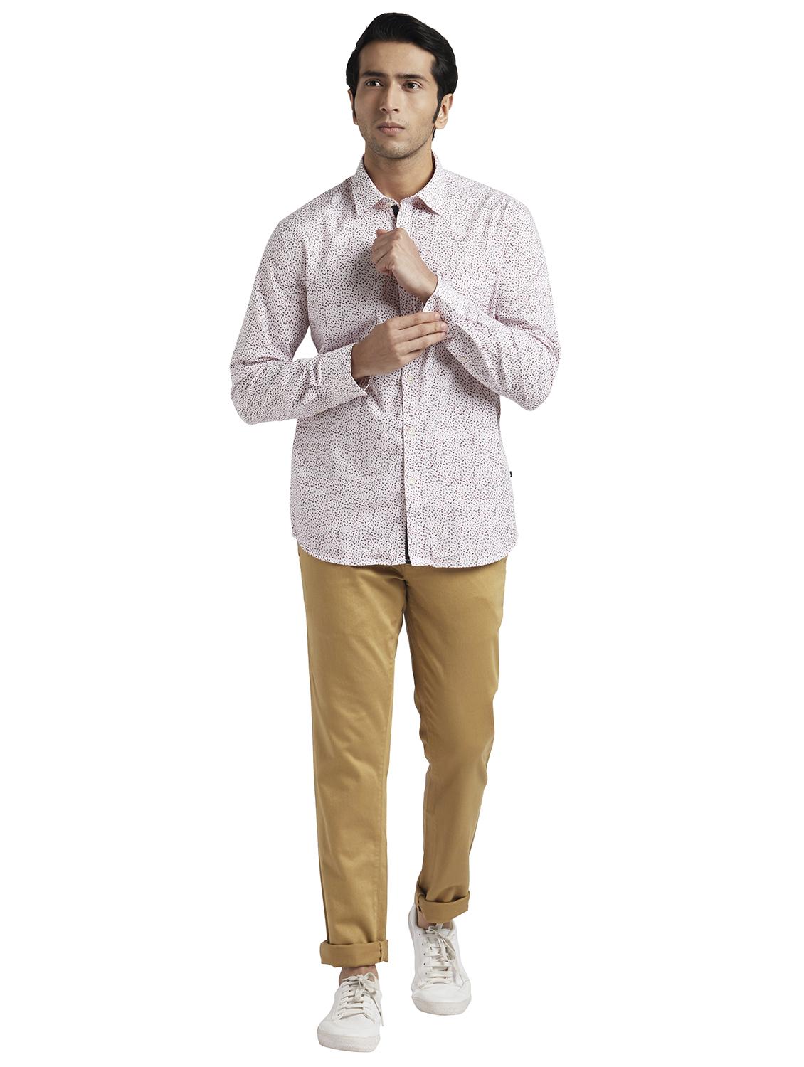 red printed casual shirt - 17738017 - Standard Image - 4