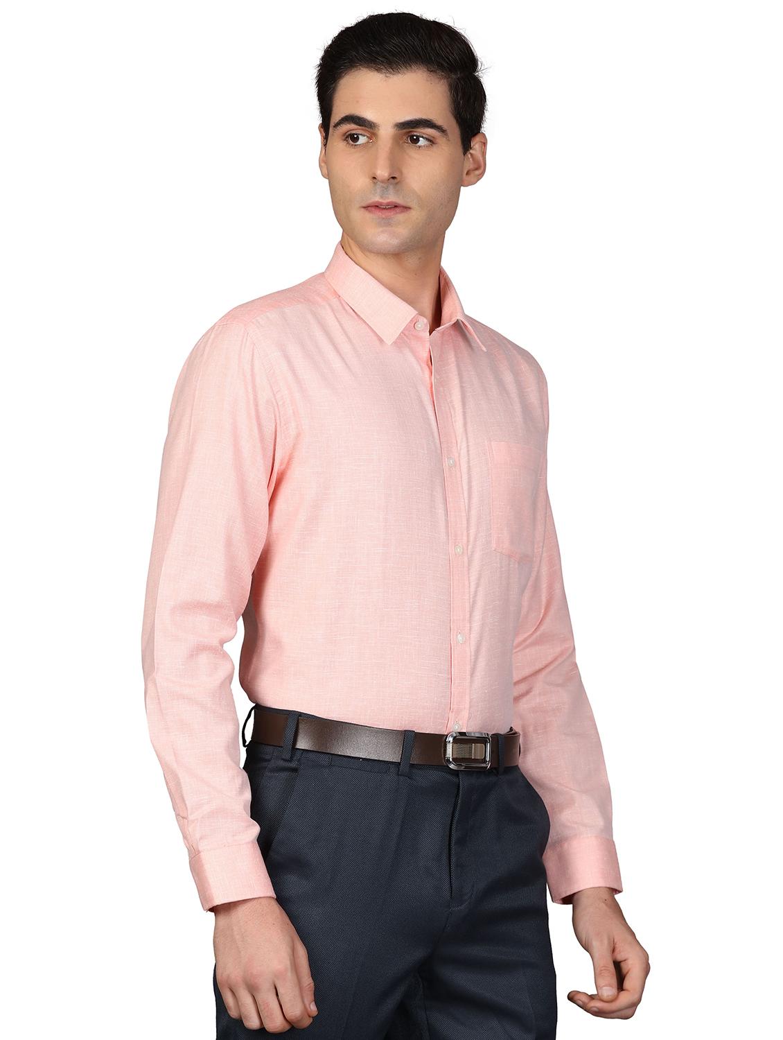 pink solid formal shirt - 17738167 -  Standard Image - 1