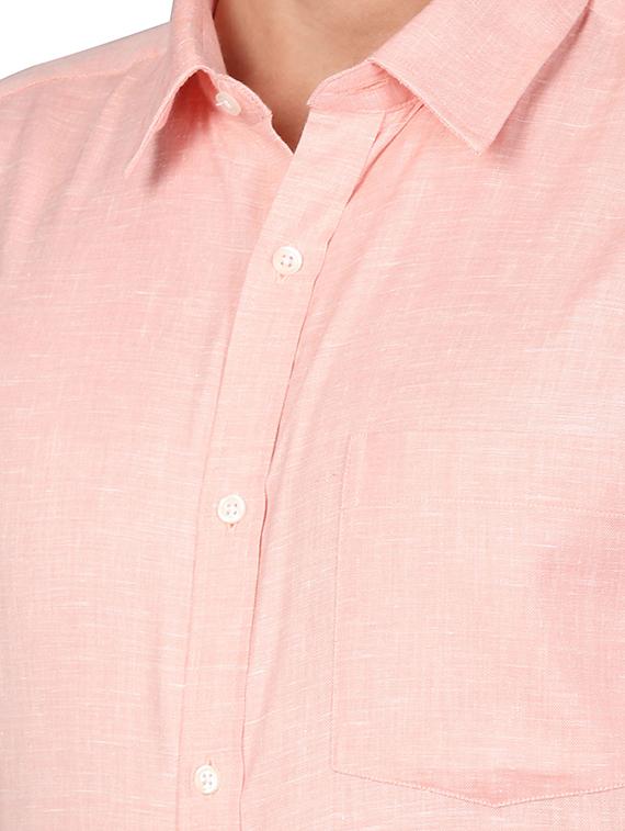 pink solid formal shirt - 17738167 - Standard Image - 4