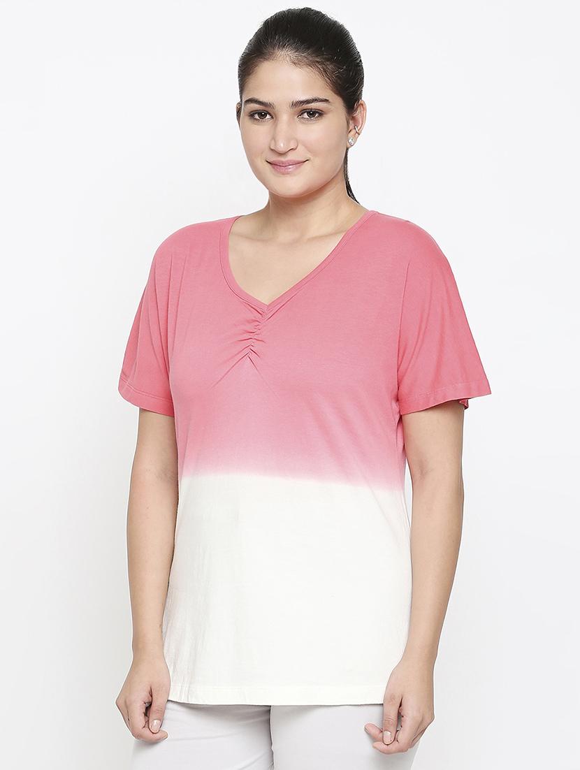 v-neck ombre  tee - 17738279 -  Standard Image - 1