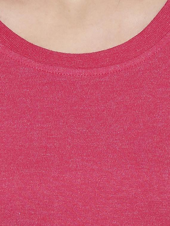 round neck solid tee - 17738318 - Standard Image - 4