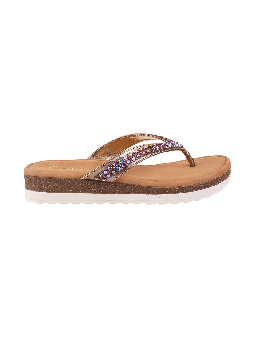tan t-strap sandal - 17738533 - Standard Image - 1