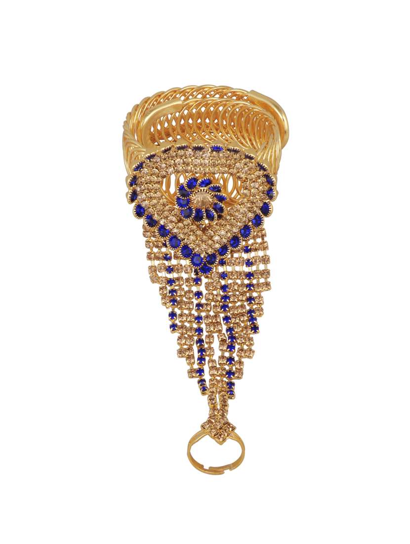 blue gold bangle bracelet - 17738989 -  Standard Image - 1