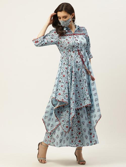 printed kurta palazzo set - 17739094 -  Standard Image - 0
