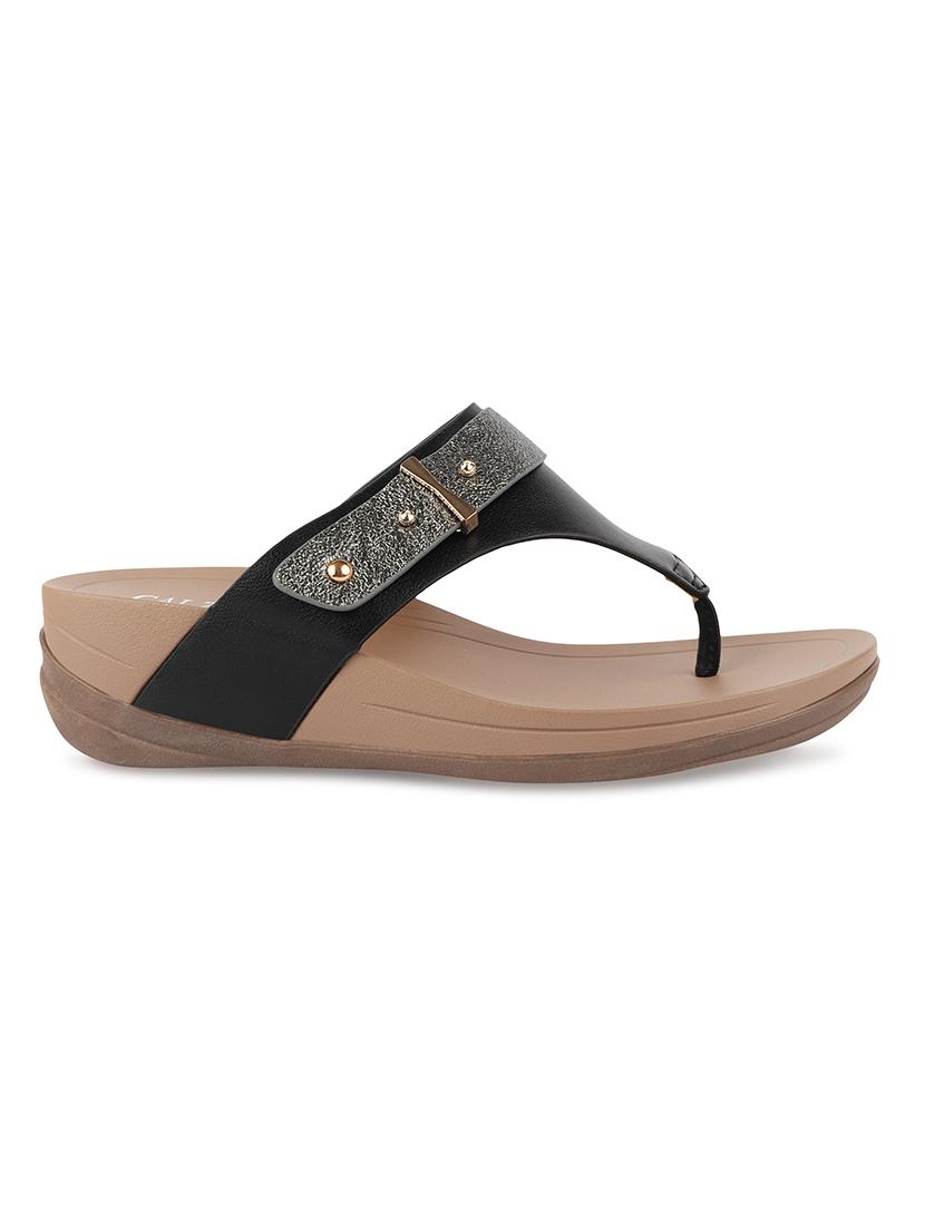 calzado womens's casualwear slip-on beige color platform heels slippers - 17739158 -  Standard Image - 1