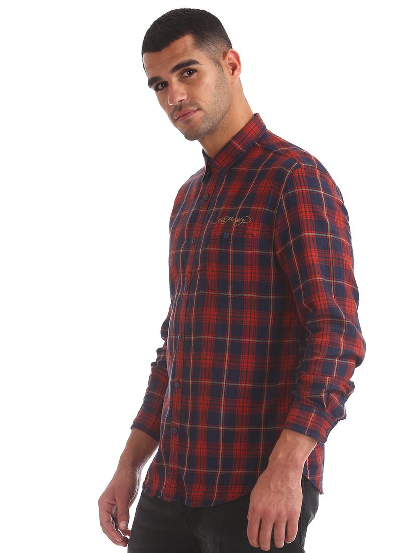 red checkered casual shirt - 17739479 - Standard Image - 1