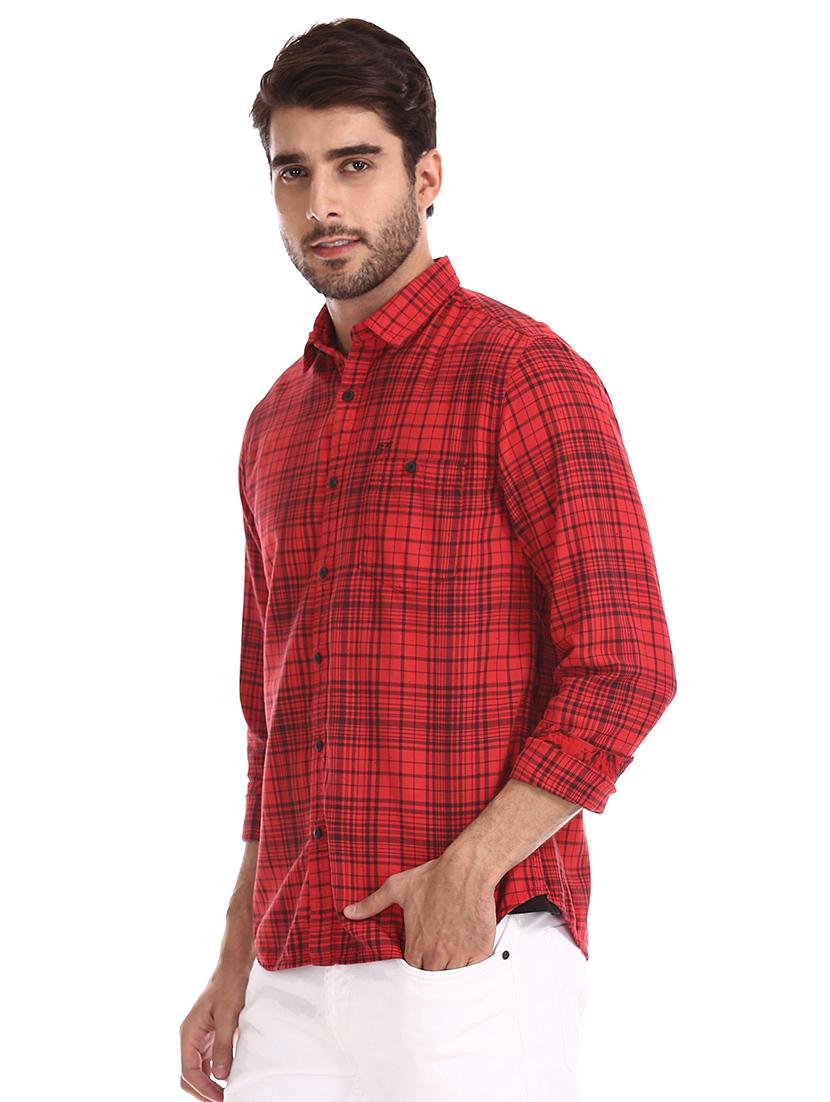 mens checks casual shirt - 17739519 - Standard Image - 1