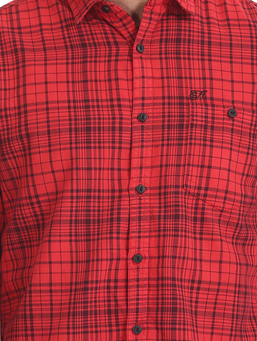 mens checks casual shirt - 17739519 - Standard Image - 4