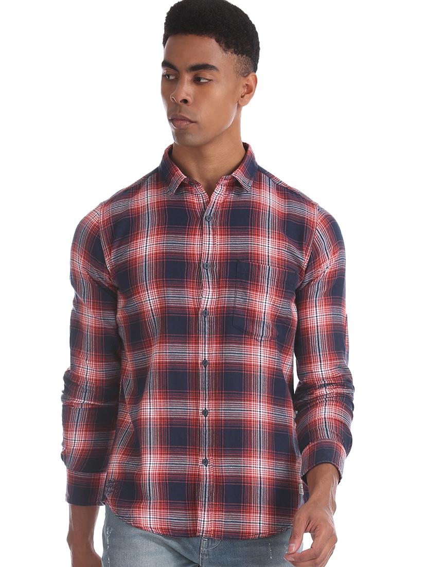 mens checks casual shirt - 17739533 - Standard Image - 1