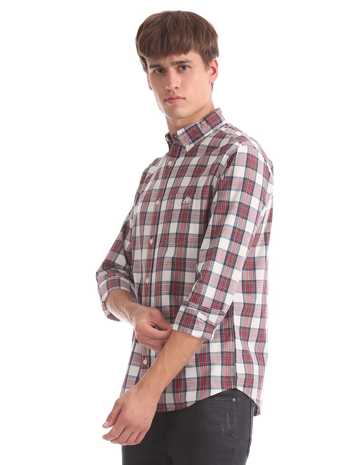 white checkered casual shirt - 17739563 -  Standard Image - 1