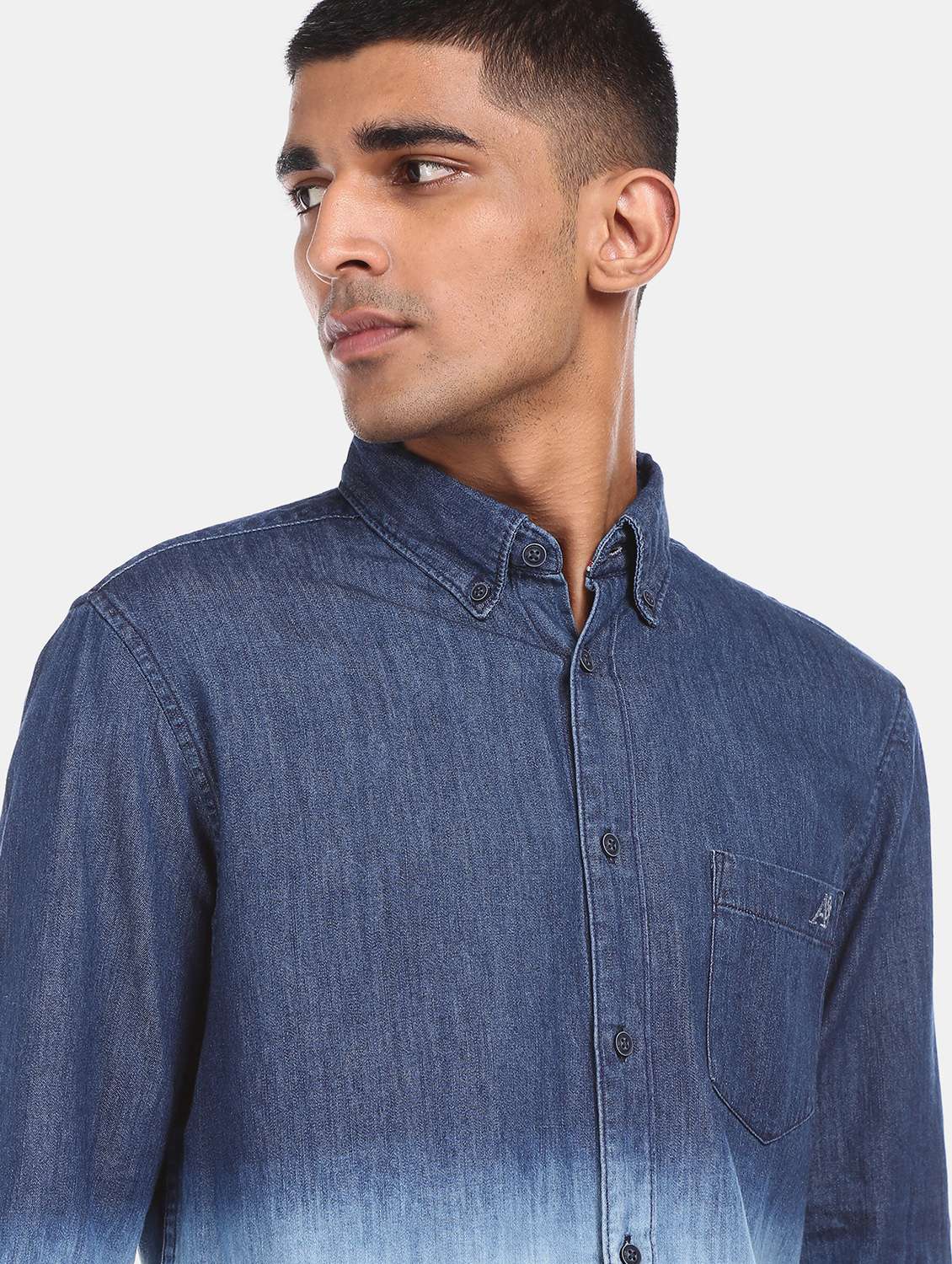 blue ombre casual shirt - 17739572 -  Standard Image - 4