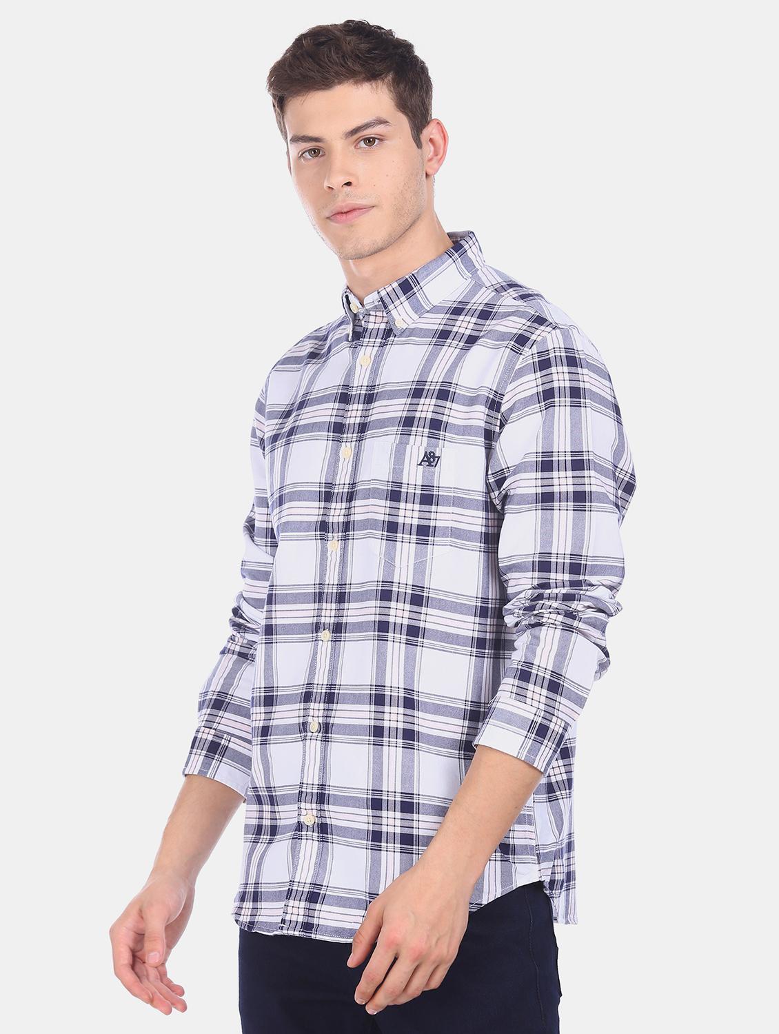 mens checks casual shirt - 17739573 - Standard Image - 1
