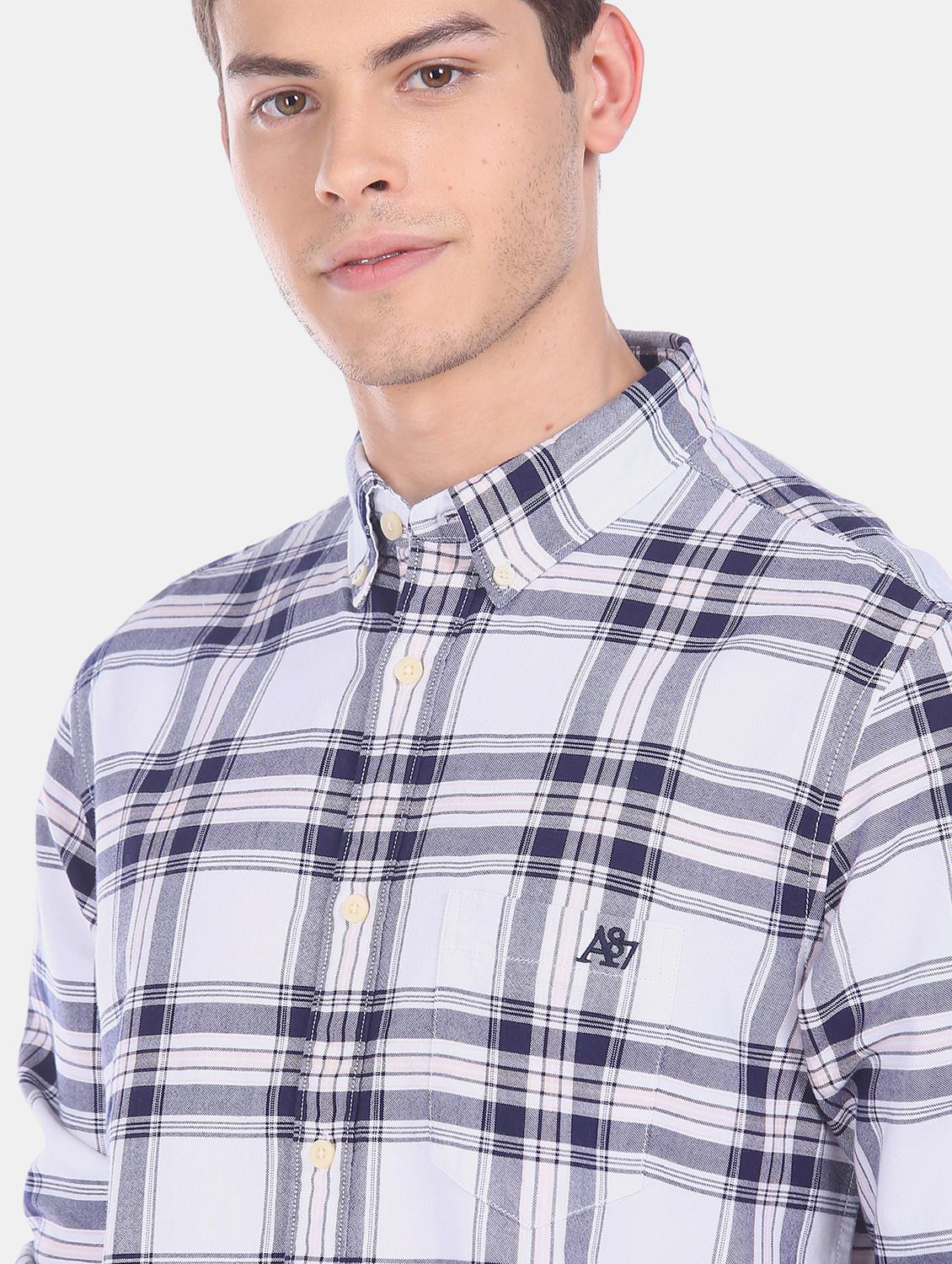 mens checks casual shirt - 17739573 - Standard Image - 4