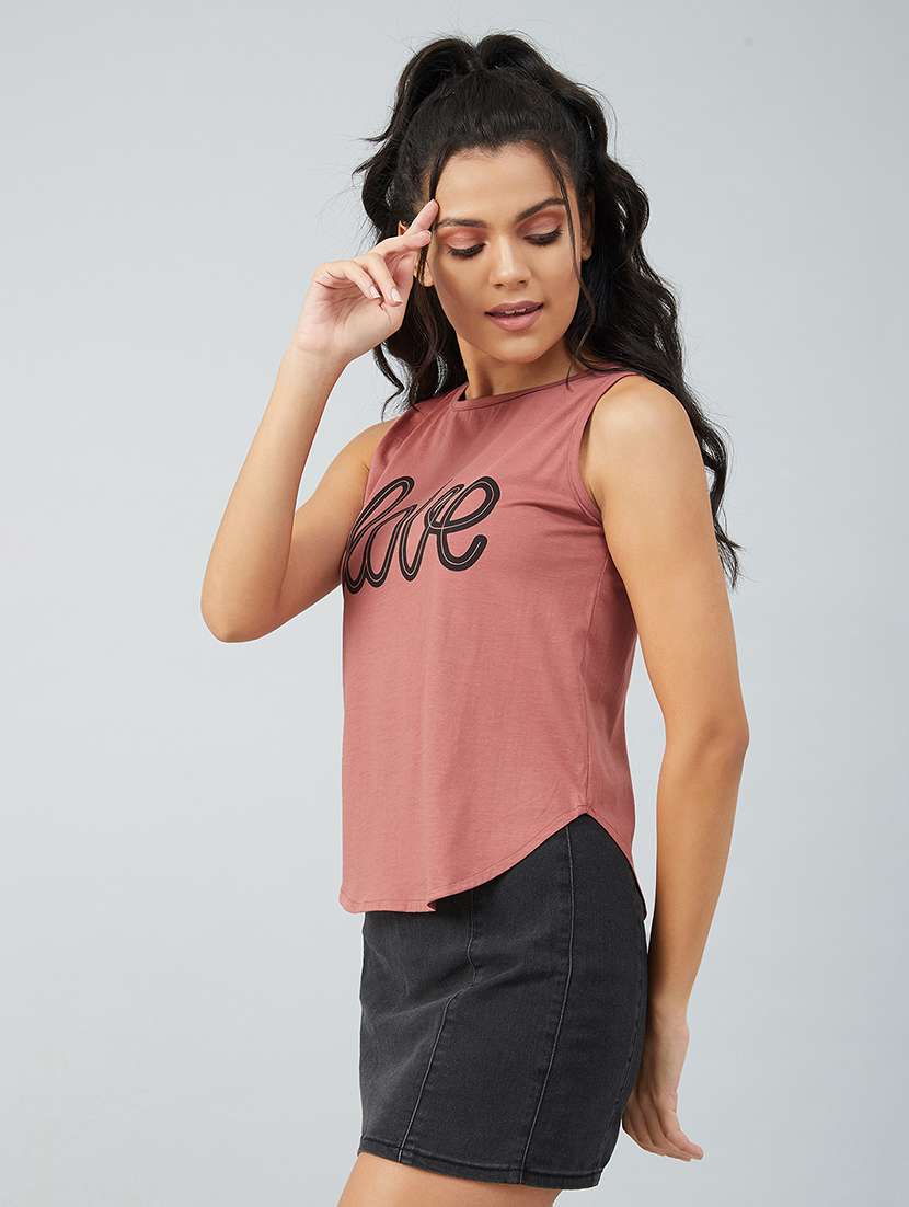 pink cotton regular tshirt - 17739989 -  Standard Image - 1