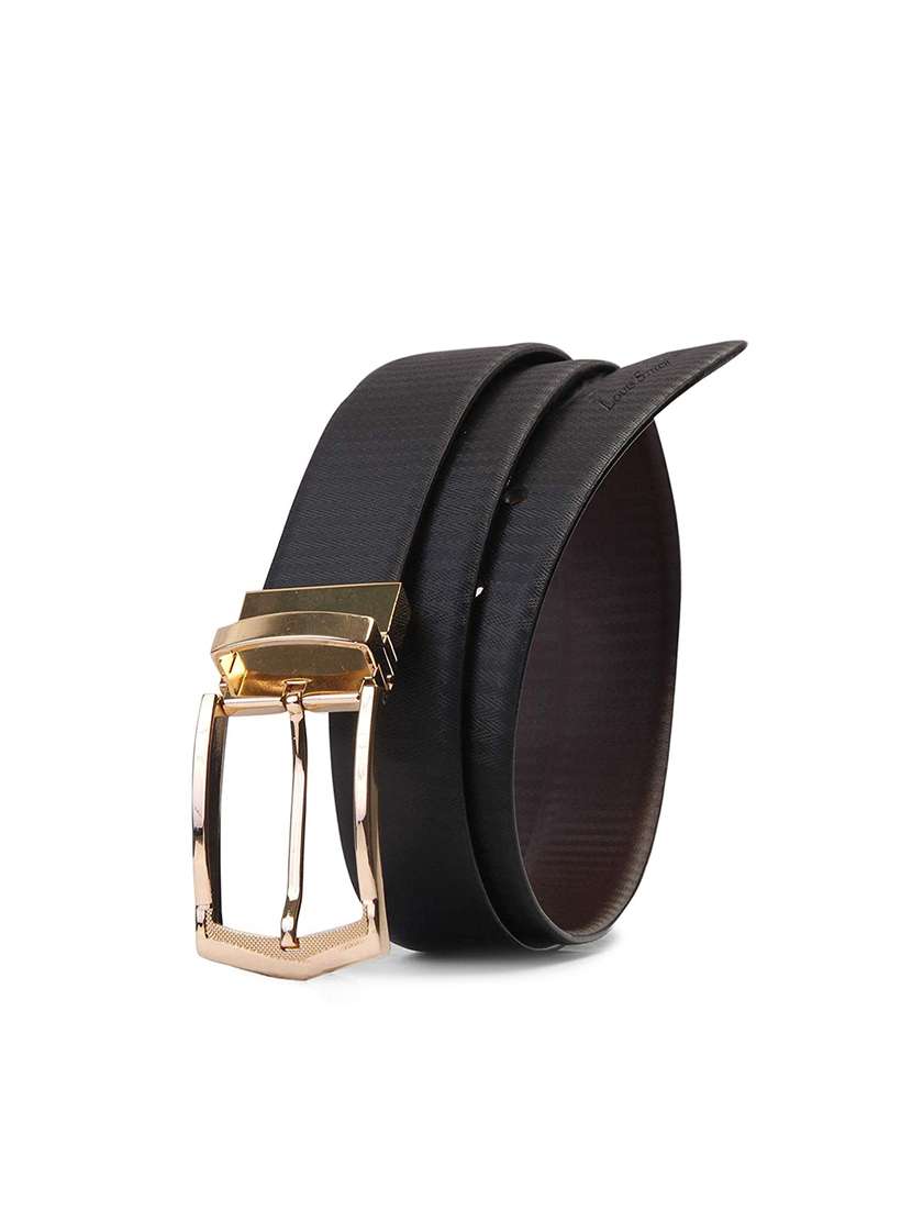 black leather belt