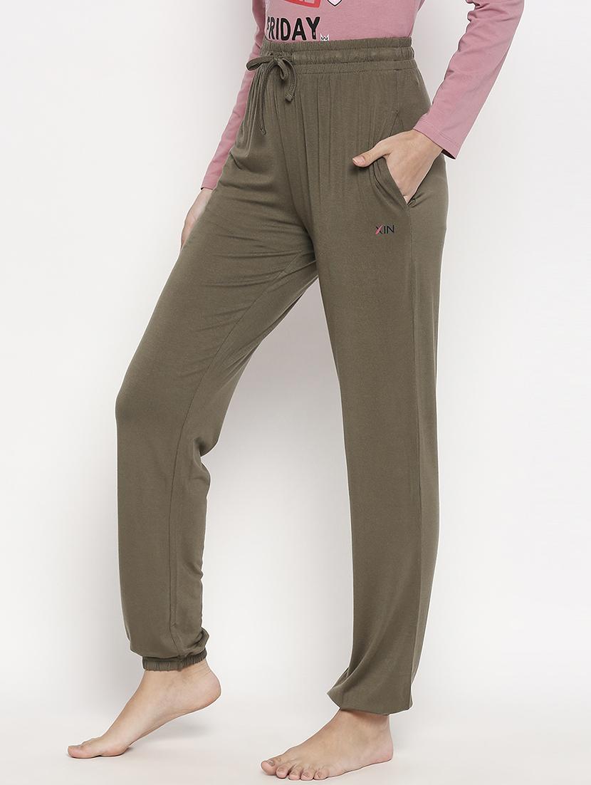 high rise solid pyjama - 17740172 - Standard Image - 1
