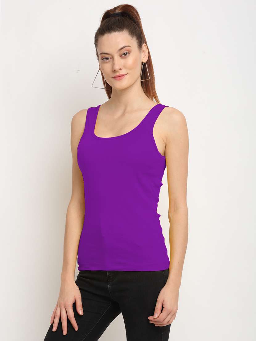 scoop neck solid camisole - 17740450 -  Standard Image - 1