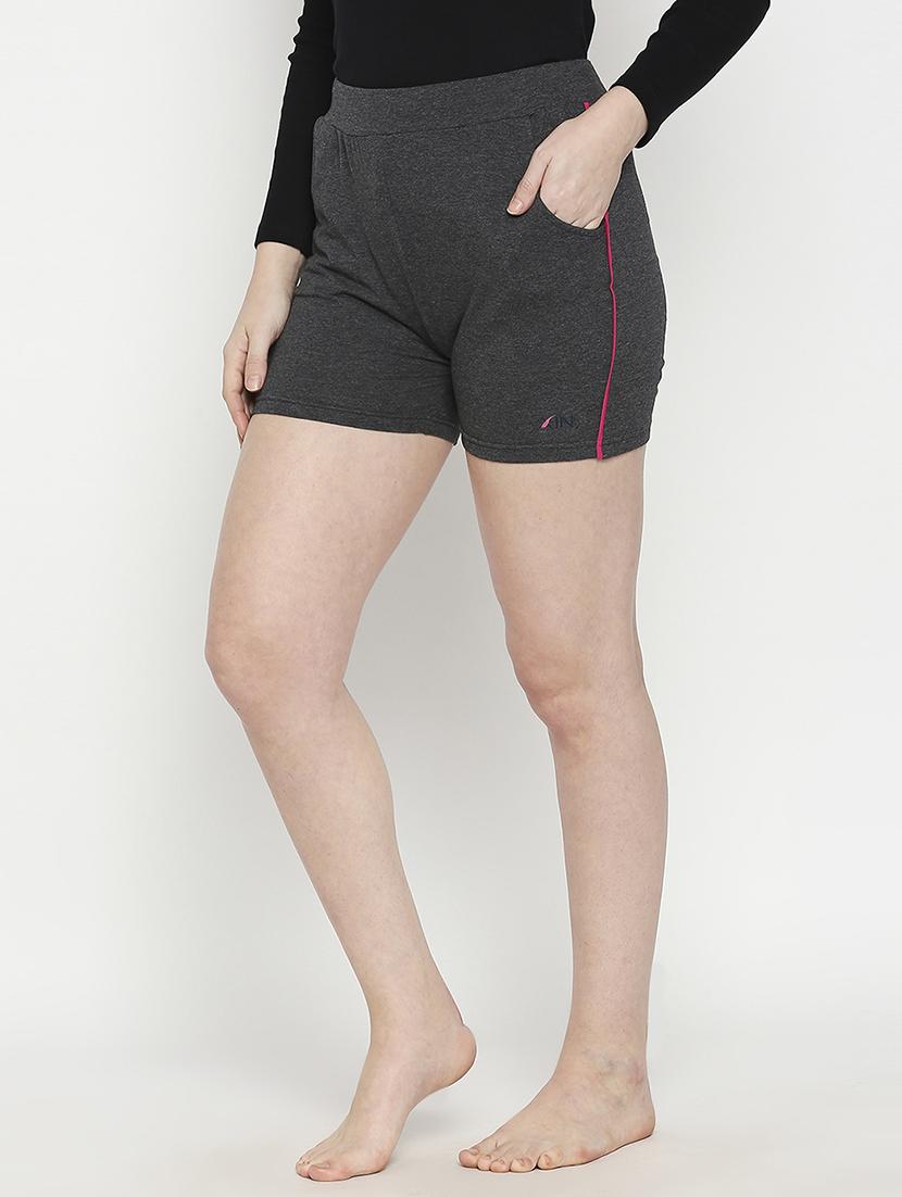 high rise solid shorts  - 17740460 -  Standard Image - 1