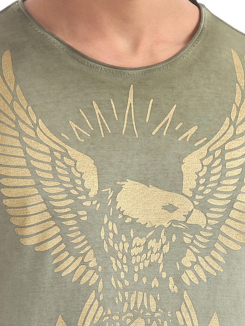 green front print t-shirt - 17740740 - Standard Image - 4