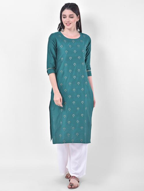 women's straight kurta - 17740938 - Standard Image - 0