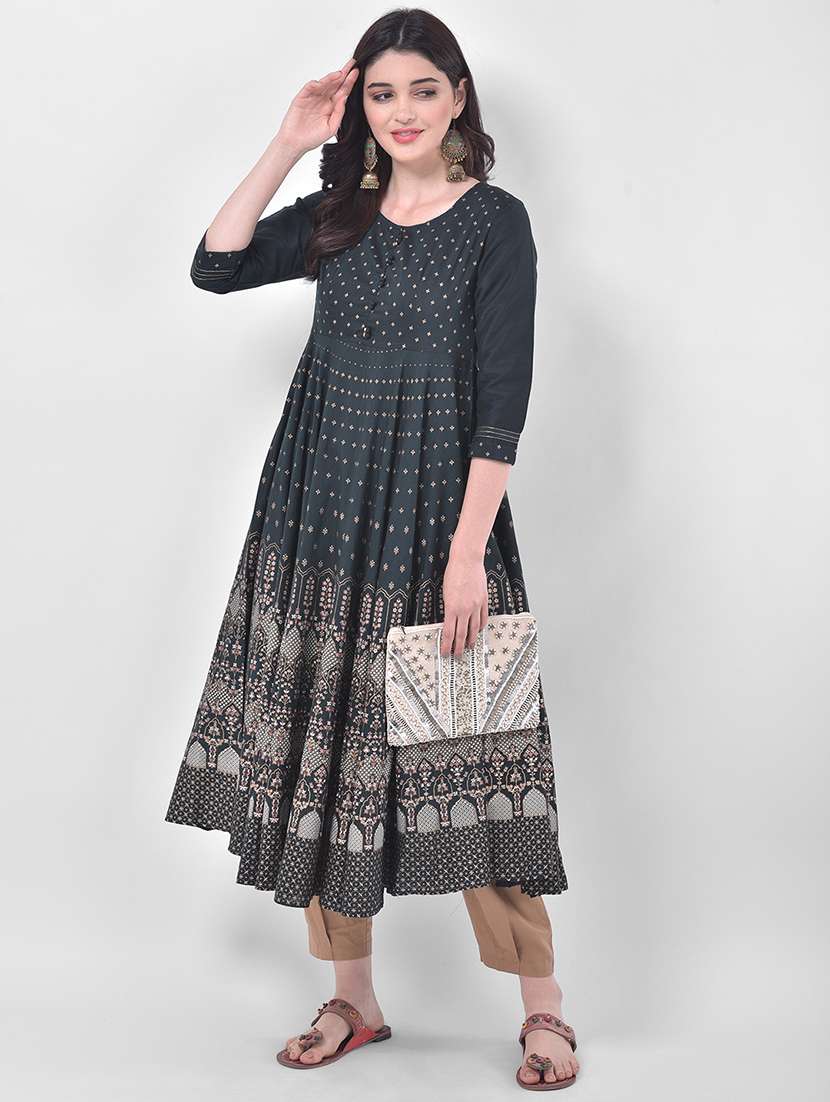 women's flared kurta - 17740963 - Standard Image - 1