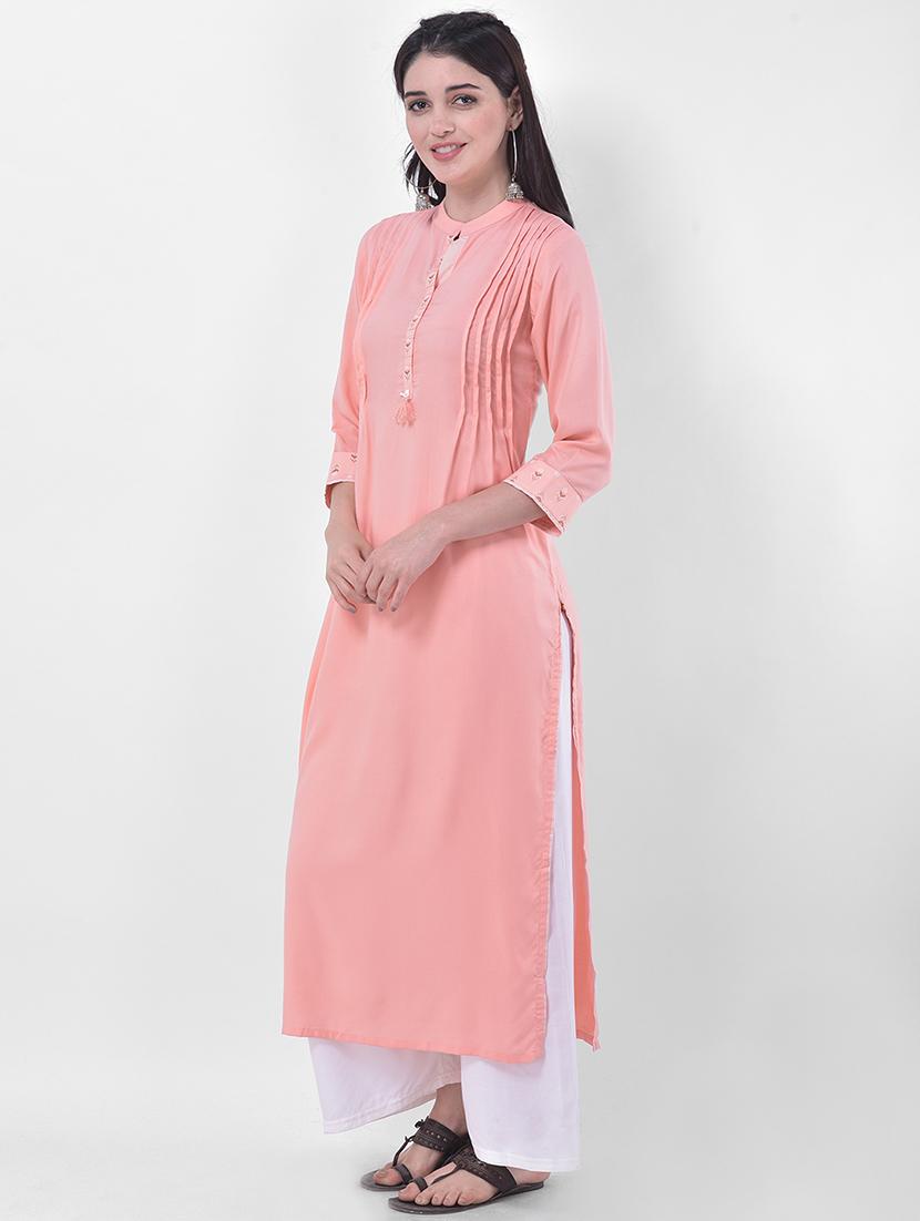 women's straight kurta - 17740978 - Standard Image - 1