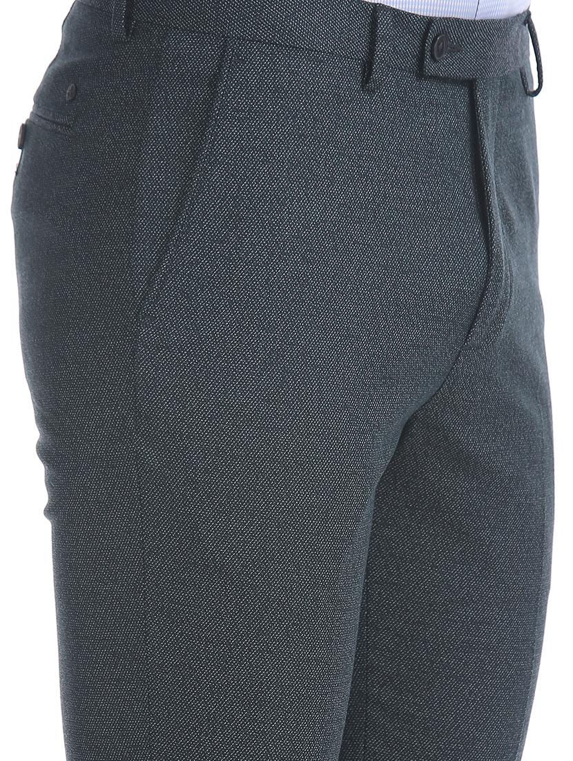 grey textured flat front formal trouser - 17742071 - Standard Image - 4