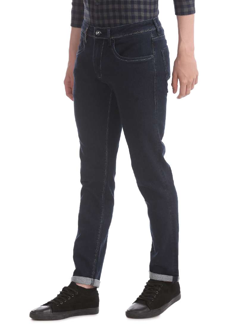 black plain denim jeans - 17742350 -  Standard Image - 1