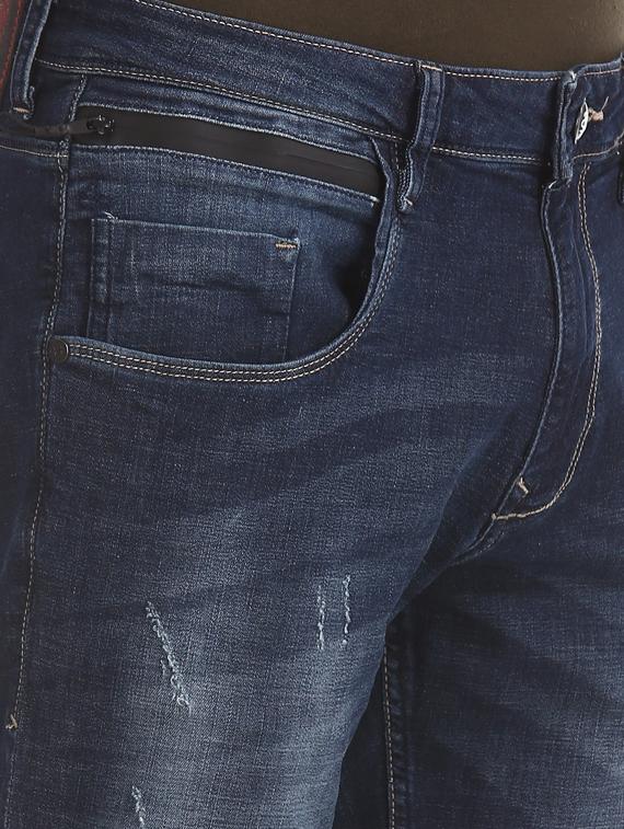 blue distressed denim jeans - 17742392 - Standard Image - 4