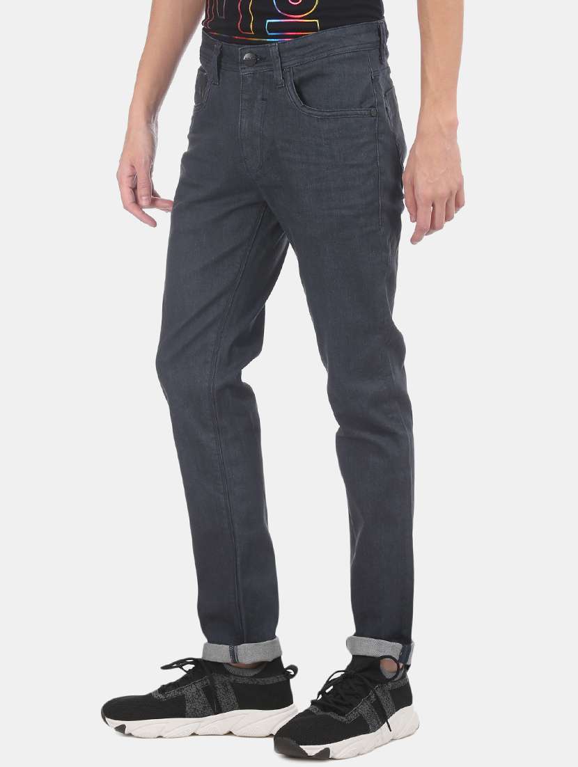 blue plain denim jeans - 17742472 - Standard Image - 1