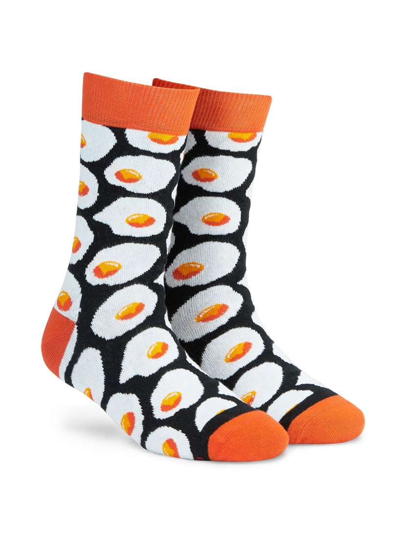 women printed above ankle length sock