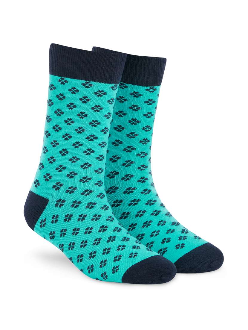 men printed above ankle length socks 