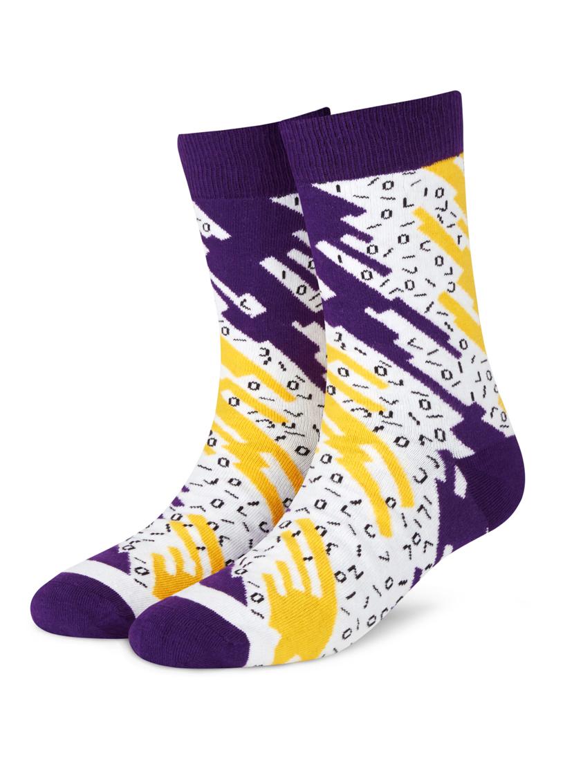 men printed above ankle length sock - 17742870 -  Standard Image - 1