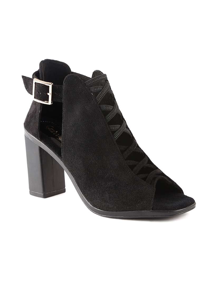 black ankle  boot