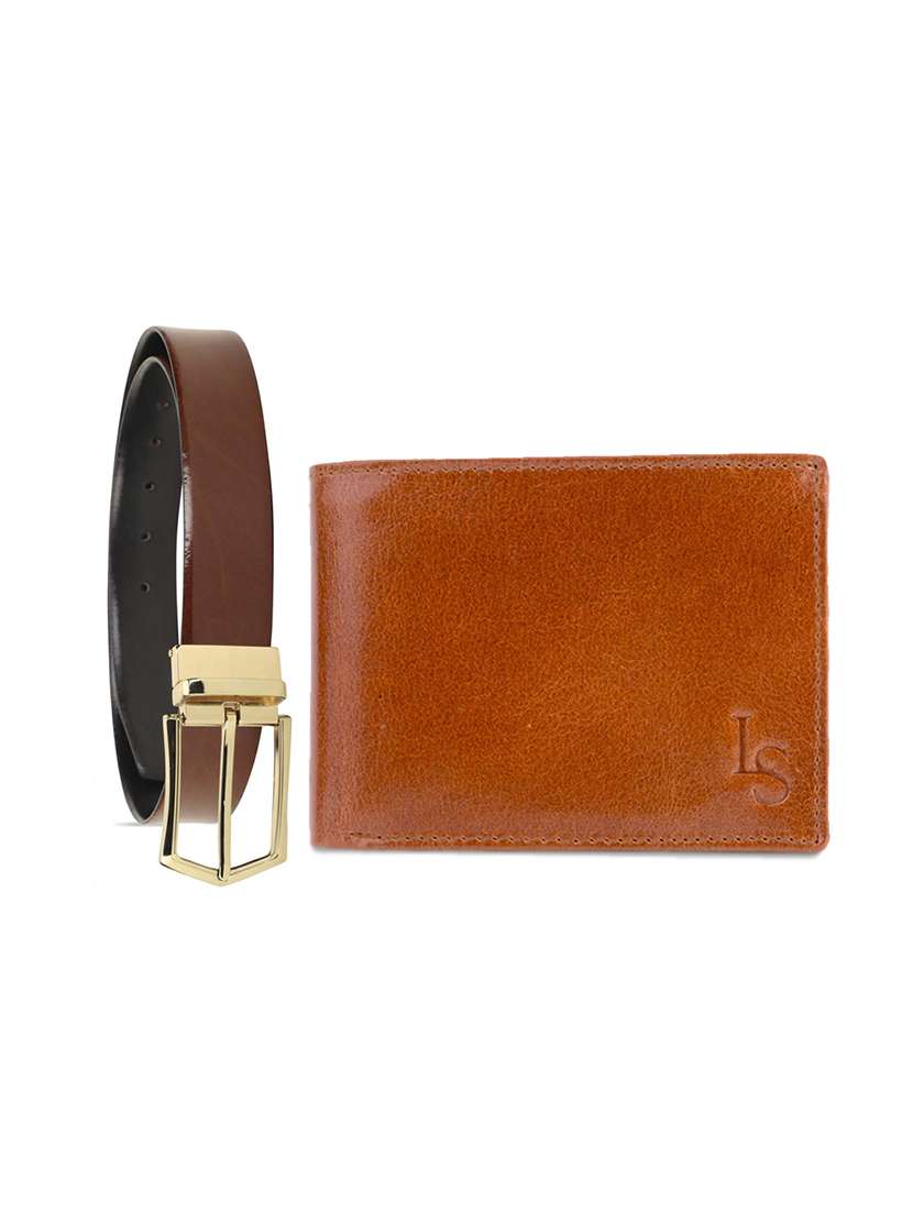 beige leather gift combo