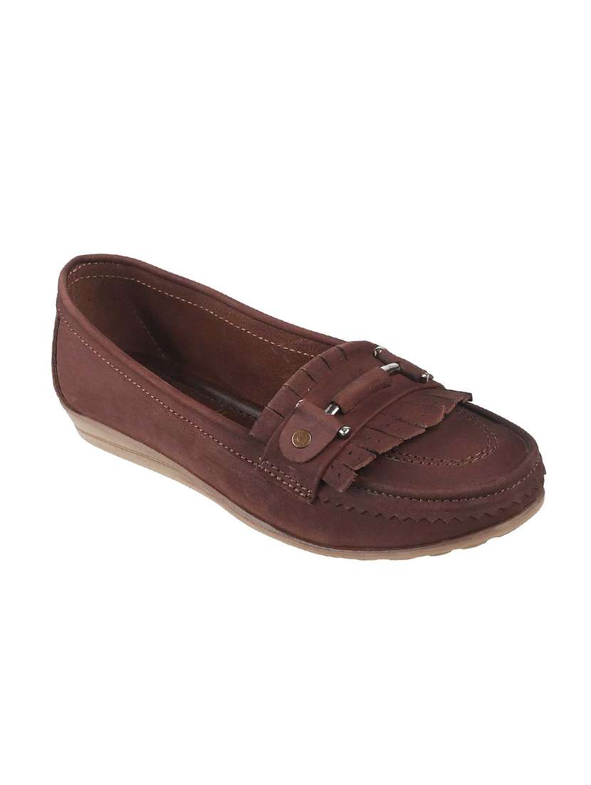 brown leather slip on loafers