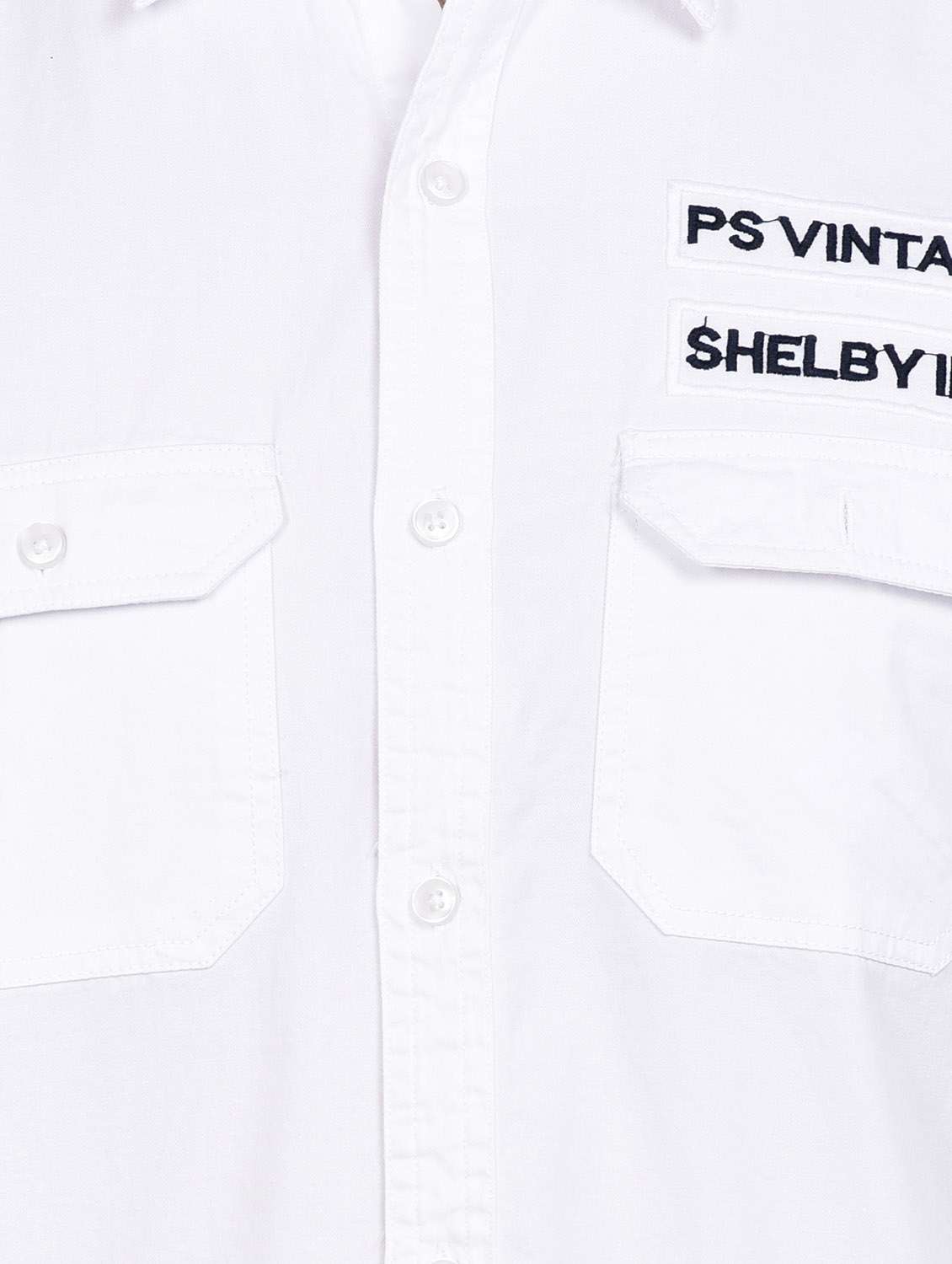 white solid casual shirt - 17744246 - Standard Image - 4